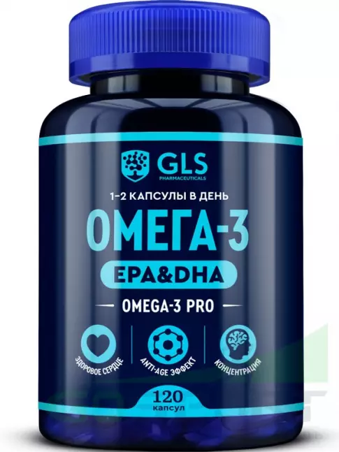 Омега-3 GLS pharmaceuticals Омега-3 120 капсул