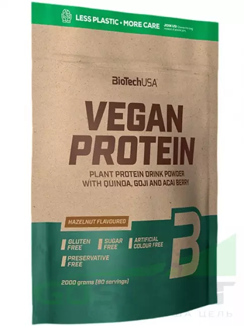Протеин для веганов BioTechUSA Vegan Protein 2000 г, Лесной Орех Протеин для веганов BioTechUSA Vegan Protein 2000 г, Лесной Орех