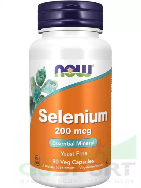 Селен NOW Foods Selenium 200 mcg Yeast Free - Селен 90 веган капсул Селен NOW Foods Selenium 200 mcg Yeast Free - Селен 90 веган капсул
