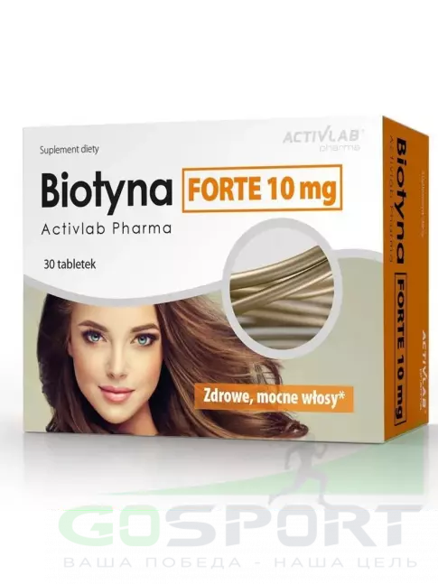 Биотин ( Biotin - H или B7) ActivLab Biotine FORTE 10 mg 30 таблеток, Нейтральный Биотин ( Biotin - H или B7) ActivLab Biotine FORTE 10 mg 30 таблеток, Нейтральный