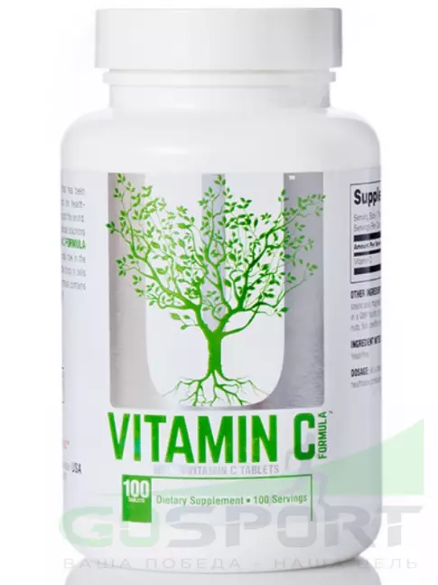 Витамин C UNIVERSAL NUTRITION Vitamin C 1000 Formula 100 капсул, Нейтральный Витамин C UNIVERSAL NUTRITION Vitamin C 1000 Formula 100 капсул, Нейтральный