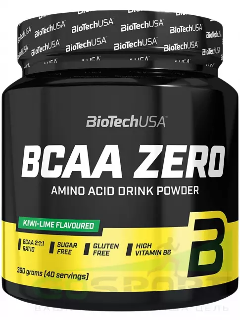 BCAA BioTechUSA BCAA Zero 2:1:1 360 г, Киви-Лайм BCAA BioTechUSA BCAA Zero 2:1:1 360 г, Киви-Лайм