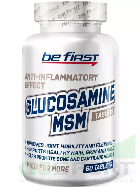 Глюкозамин хондроитин Be First Glucosamine MSM (глюкозамин МСМ) 60 таблеток