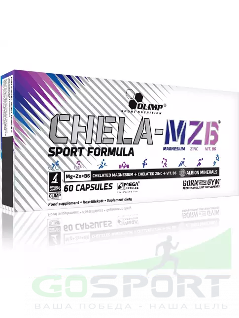 Магний OLIMP Chela-MZB Sport Formula 60 капсул