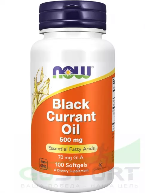 Экстракты NOW Foods Black Currant Oil 500 mg 100 гелевых капсул