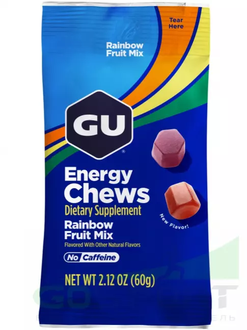 Конфетки GU Energy Labs Мармеладки Energy Chews no caffeine 6 x 60 г, Микс Конфетки GU Energy Labs Мармеладки Energy Chews no caffeine 6 x 60 г, Микс