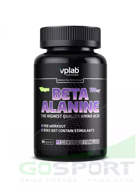 Бета-Аланин VP Laboratory BETA-ALANINE 90 капс, Нейтральный Бета-Аланин VP Laboratory BETA-ALANINE 90 капс, Нейтральный