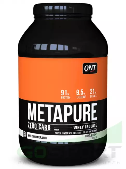 Изолят протеина QNT METAPURE ZERO CARB 908 г, Белый шоколад Изолят протеина QNT METAPURE ZERO CARB 908 г, Белый шоколад