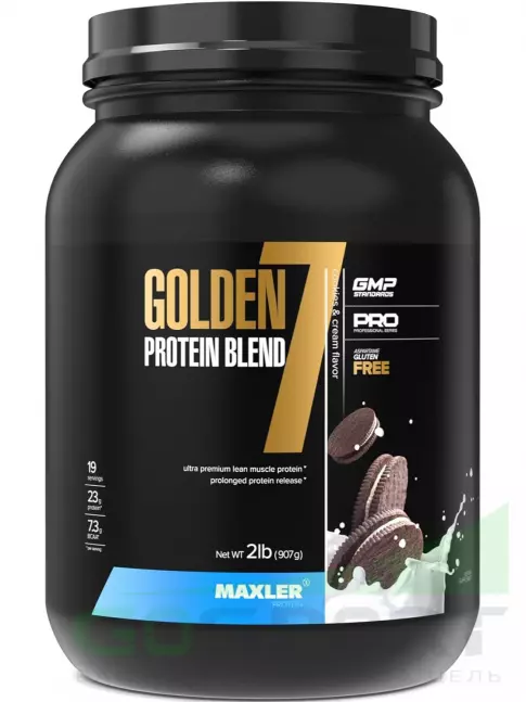 Комплексный протеин MAXLER Golden 7 Protein Blend 907 г, Печенье с кремом Комплексный протеин MAXLER Golden 7 Protein Blend 907 г, Печенье с кремом