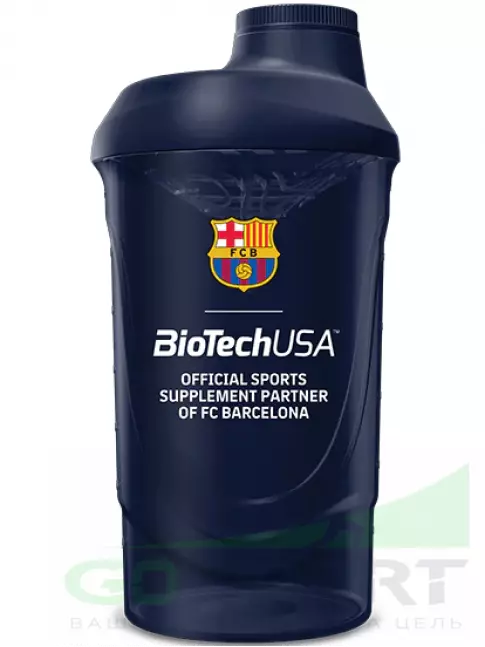 Шейкер 600 мл BioTechUSA Шейкер FC Barcelona 600 мл, Синий