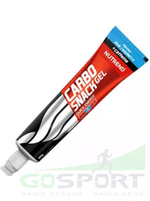 Гель питьевой NUTREND Carbosnack 60mg caffeine туба 3 шт x 50 г, Голубая малина Гель питьевой NUTREND Carbosnack 60mg caffeine туба 3 шт x 50 г, Голубая малина