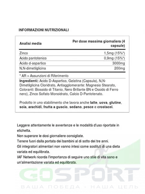 Аспарагиновая кислота (DAA) Scitec Nutrition DAA Pro Black Edition 100 капсул Аспарагиновая кислота (DAA) Scitec Nutrition DAA Pro Black Edition 100 капсул
