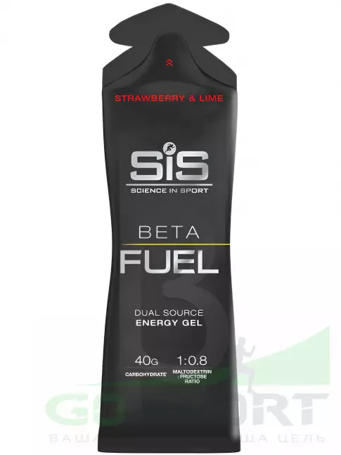 Энергетический гель питьевой SCIENCE IN SPORT (SiS) Gel Beta Fuel 60 мл, Клубника - Лайм Энергетический гель питьевой SCIENCE IN SPORT (SiS) Gel Beta Fuel 60 мл, Клубника - Лайм