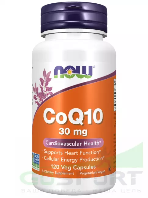 Коэнзим Q10 NOW Foods CoQ10 30 mg – Кофермент Q10 120 веган капсул Коэнзим Q10 NOW Foods CoQ10 30 mg – Кофермент Q10 120 веган капсул