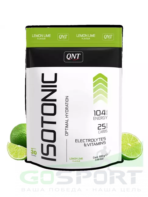 Изотоник QNT Isotonic Powder 900 г, Лимон-Лайм Изотоник QNT Isotonic Powder 900 г, Лимон-Лайм