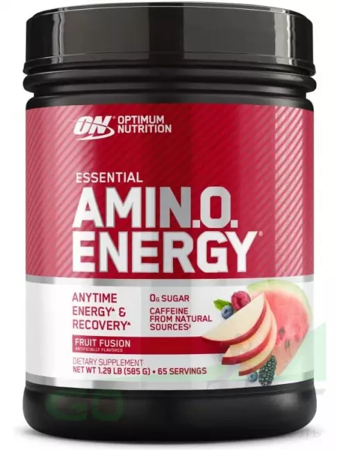 Аминокислоты Optimum Nutrition Essential Amino Energy 585 г + шейкер, Фруктовый взрыв Аминокислоты Optimum Nutrition Essential Amino Energy 585 г + шейкер, Фруктовый взрыв