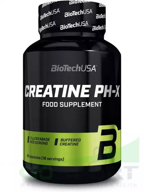 Креатин моногидрат BioTechUSA Creatine PH-X 3000 mg 90 капсул Креатин моногидрат BioTechUSA Creatine PH-X 3000 mg 90 капсул