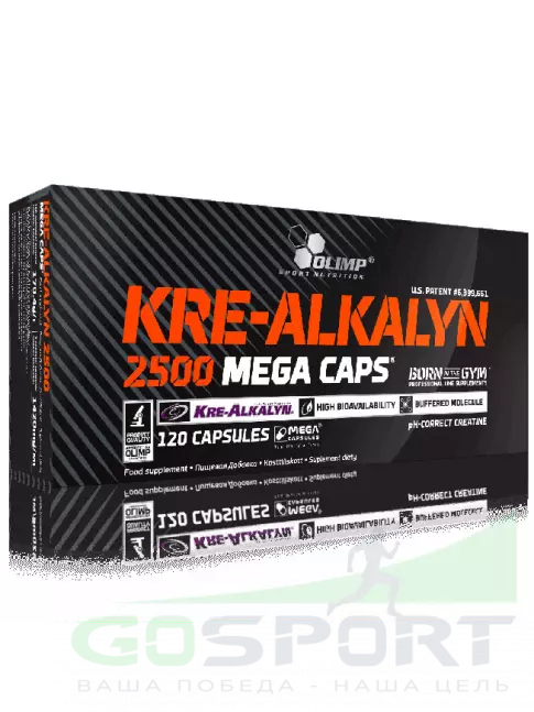 Kre-Alkalyn OLIMP Kre-Alkalyn 2500 Mega Caps 120 капсул, Нейтральный Kre-Alkalyn OLIMP Kre-Alkalyn 2500 Mega Caps 120 капсул, Нейтральный