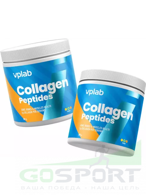 Коллаген гидролизованный VP Laboratory Collagen Peptides 300 г, Апельсин Коллаген гидролизованный VP Laboratory Collagen Peptides 300 г, Апельсин