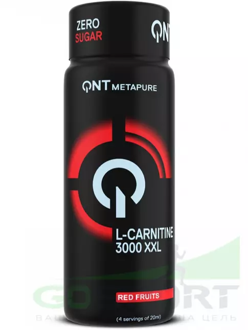 L-Карнитин жидкий QNT L-CARNITINE 3000 XXL 12 x 80 мл, Красные фрукты