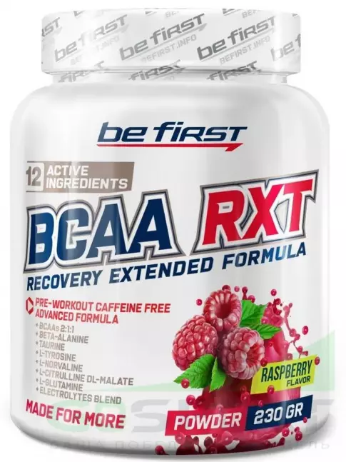 BCAA Be First BCAA RXT powder 230 г, Малина BCAA Be First BCAA RXT powder 230 г, Малина