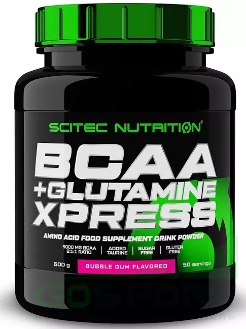 BCAA  + Glutamin Scitec Nutrition BCAA + Glutamine Xpress 600 г, Жевательная резинка