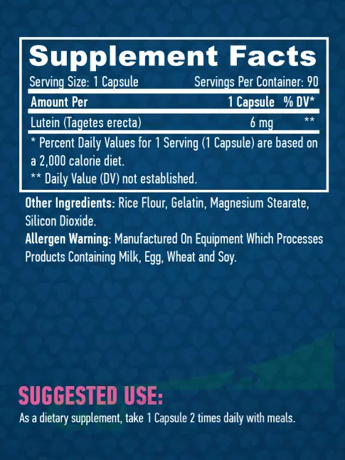 Для зрения Haya Labs Lutein 6 mg 90 капсул Для зрения Haya Labs Lutein 6 mg 90 капсул