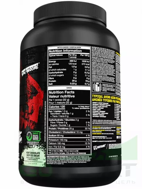Изолят протеина Mutant Iso Surge 727 г, Мятный с шоколадной крошкой Изолят протеина Mutant Iso Surge 727 г, Мятный с шоколадной крошкой
