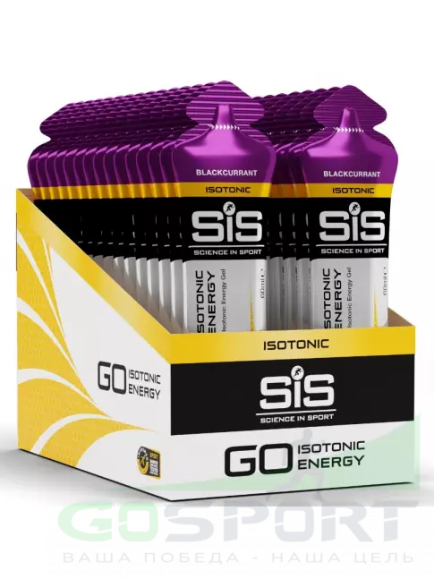 Гель питьевой SCIENCE IN SPORT (SiS) GO Isotonic Energy Gels 30 x 60 мл, Черная смородина Гель питьевой SCIENCE IN SPORT (SiS) GO Isotonic Energy Gels 30 x 60 мл, Черная смородина