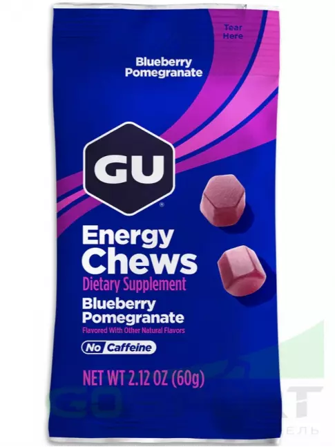 Конфетки GU Energy Labs Мармеладки Energy Chews 2 x 60 г, Микс