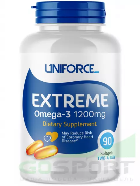 Омега-3 UNIFORCE Extreme Omega-3 1200 mg 90 капсул