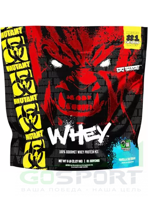Сывороточный протеин Mutant Whey 2270 г, Ванильное мороженое Сывороточный протеин Mutant Whey 2270 г, Ванильное мороженое