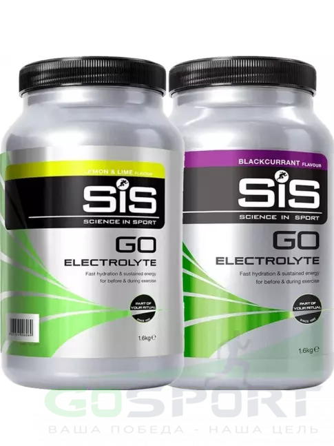 Изотоник SCIENCE IN SPORT (SiS) GO Electrolyte Powder 2 x 1600 г, Лимон-Лайм, Черная смородина Изотоник SCIENCE IN SPORT (SiS) GO Electrolyte Powder 2 x 1600 г, Лимон-Лайм, Черная смородина