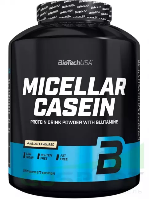 Казеиновый протеин BioTechUSA Micellar Casein 2270 г, Ваниль Казеиновый протеин BioTechUSA Micellar Casein 2270 г, Ваниль