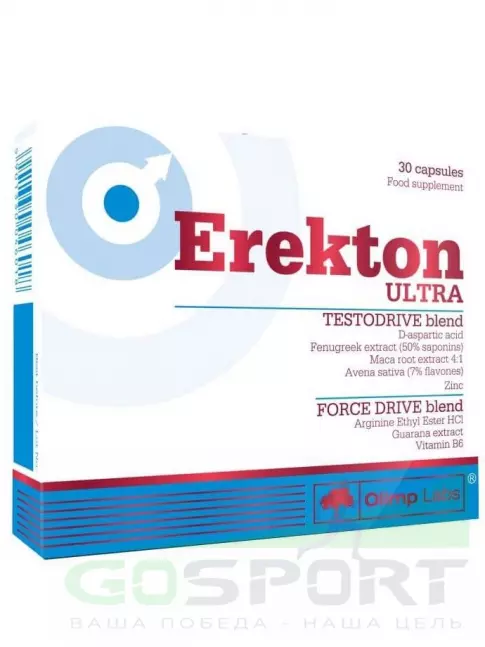 Тестобустеры OLIMP Erekton Ultra 30 капсул Тестобустеры OLIMP Erekton Ultra 30 капсул