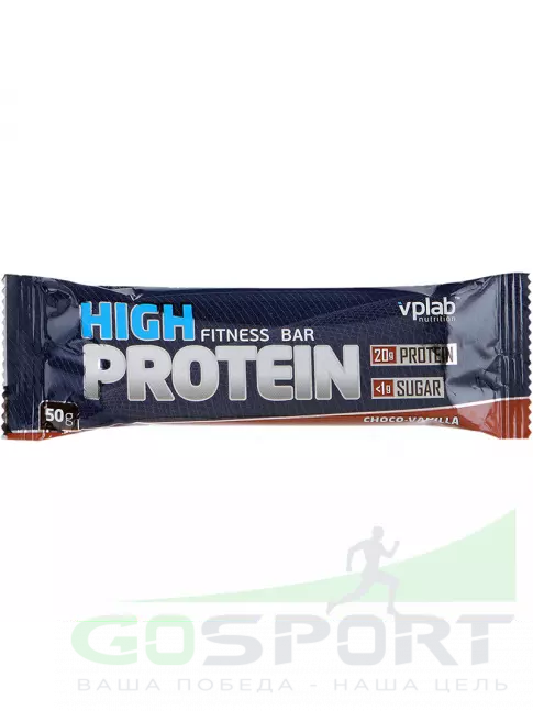Протеиновый батончик VP Laboratory HIGH PROTEIN BAR FITNESS 50 г, Шоколад-Ваниль Протеиновый батончик VP Laboratory HIGH PROTEIN BAR FITNESS 50 г, Шоколад-Ваниль