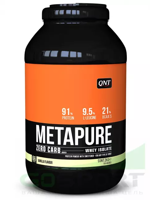 Изолят протеина QNT METAPURE ZERO CARB 2000 г, Ваниль Изолят протеина QNT METAPURE ZERO CARB 2000 г, Ваниль