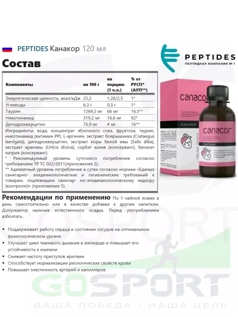 Экстракты PEPTIDES Канакор (Canacor) 120 мл Экстракты PEPTIDES Канакор (Canacor) 120 мл