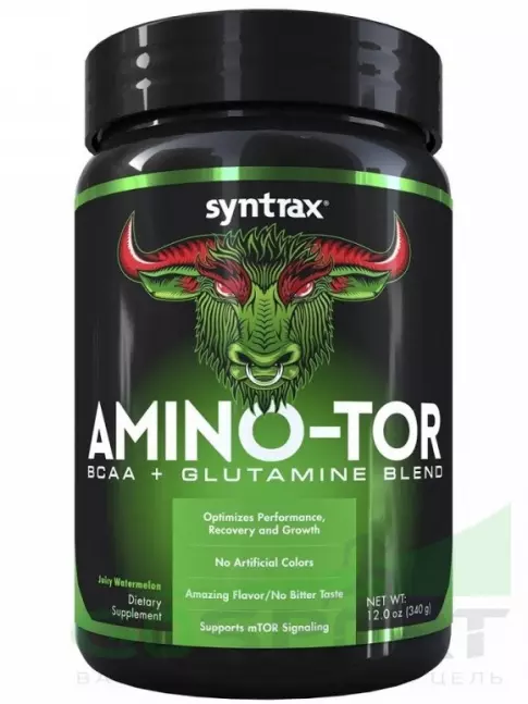 BCAA SYNTRAX Amino-TOR BCAA + Glutamine Bland 340 г, Сочный арбуз