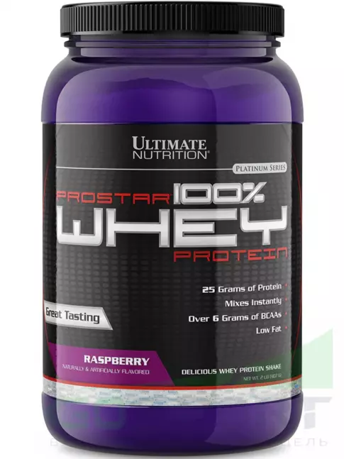 Сывороточный протеин Ultimate Nutrition Prostar Whey 907 г, Малина Сывороточный протеин Ultimate Nutrition Prostar Whey 907 г, Малина