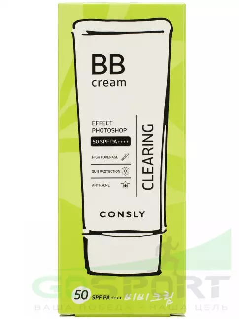 BB-кремы CONSLY BB крем PHOTOSHOP Tea tree + Witch hazel Clearing BB cream 50 мл BB-кремы CONSLY BB крем PHOTOSHOP Tea tree + Witch hazel Clearing BB cream 50 мл