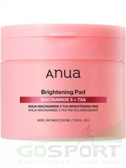 Тонеры для лица ANUA Niacinamide 5 TXA Brightening Pad 210 мл Тонеры для лица ANUA Niacinamide 5 TXA Brightening Pad 210 мл