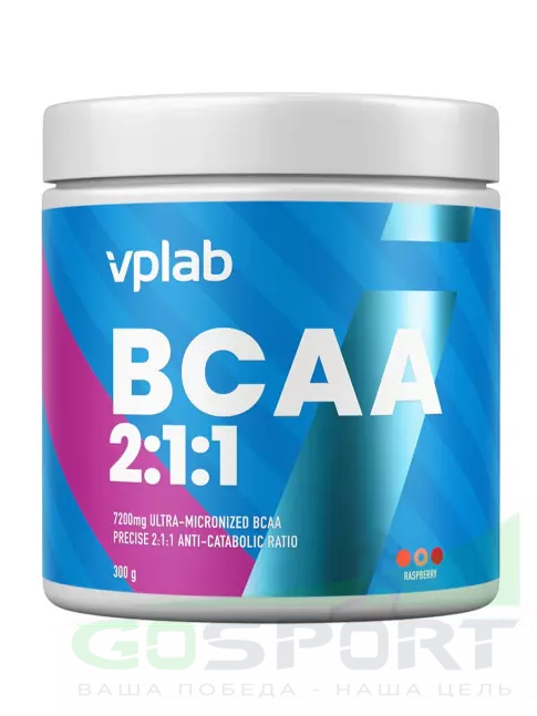 BCAA VP Laboratory BCAA 2:1:1 300 г, Малина BCAA VP Laboratory BCAA 2:1:1 300 г, Малина