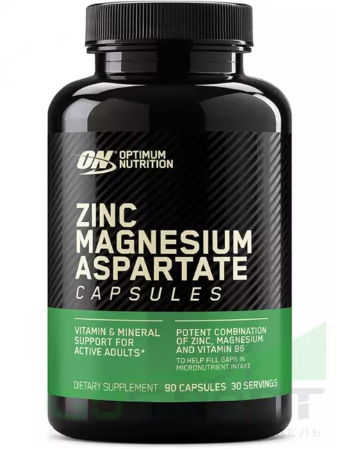 Магний+цинк+B6 Optimum Nutrition ZMA 90 капсул Магний+цинк+B6 Optimum Nutrition ZMA 90 капсул