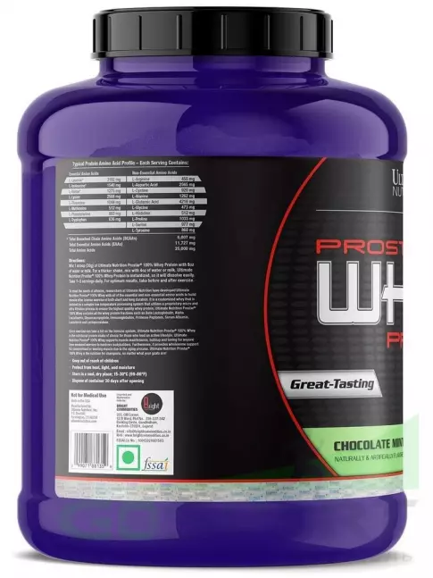 Сывороточный протеин Ultimate Nutrition Prostar Whey 2390 г, Мятный шоколад Сывороточный протеин Ultimate Nutrition Prostar Whey 2390 г, Мятный шоколад