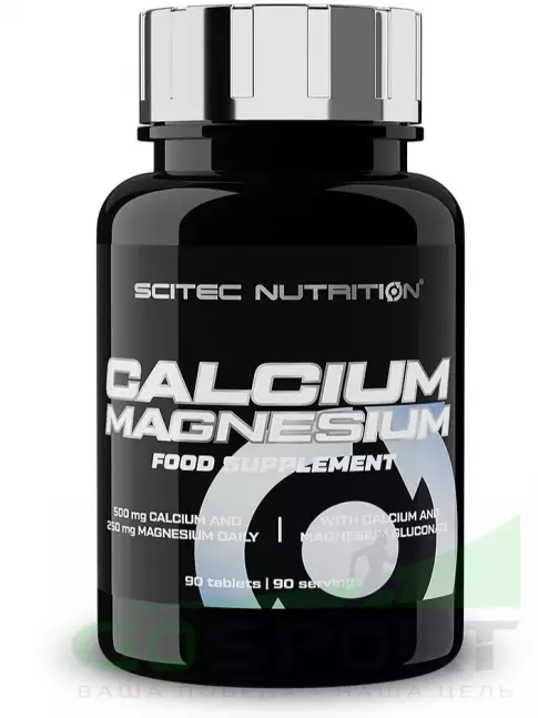 Кальций & магний Scitec Nutrition Calcium 500 mg + Magnesium 250 mg 90 таблеток