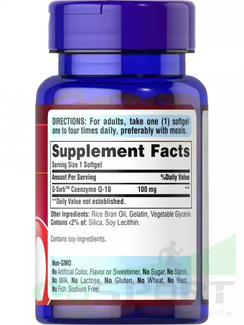 Коэнзим Q10 Puritan's Pride CO Q-10 100 mg 120 капсул
