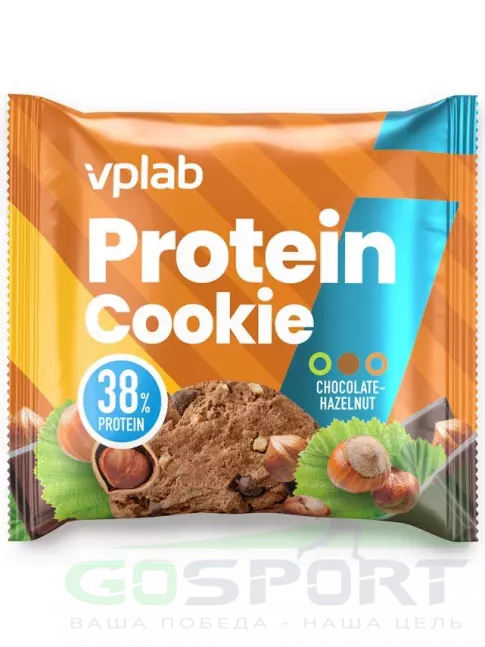 Протеиновый батончик VP Laboratory Protein Cookie 12 штук * 40 г, Шоколад - лесной орех Протеиновый батончик VP Laboratory Protein Cookie 12 штук * 40 г, Шоколад - лесной орех