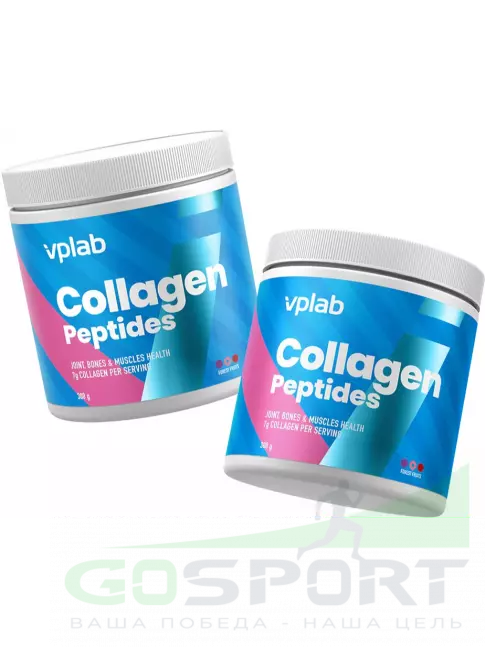 Коллаген гидролизованный VP Laboratory Collagen Peptides 300 г, Лесные ягоды Коллаген гидролизованный VP Laboratory Collagen Peptides 300 г, Лесные ягоды