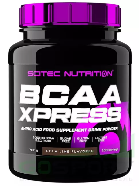 BCAA Scitec Nutrition BCAA Xpress 2:1:1 700 г, Кола - Лайм